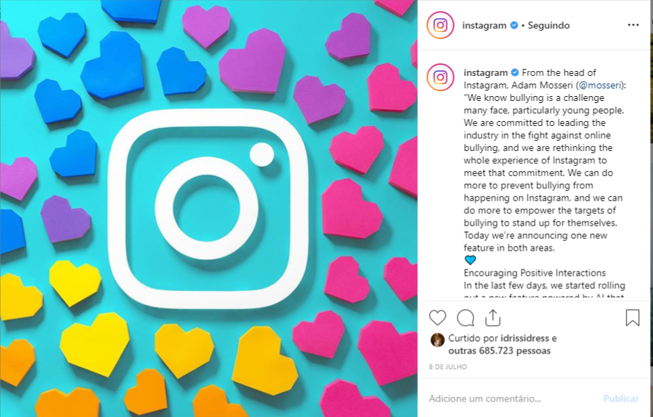 Instagram oculta curtidas nas fotos veja o que muda