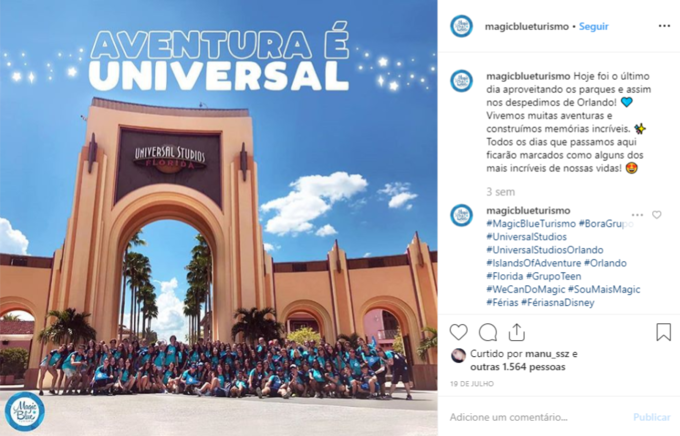 Compartilhe as experiências ou feitos da sua marca